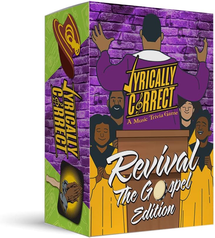 Lyrically Correct Store Revival Music Trivia Card Game - The Gospel Edition - Finish The Lyrics Challenge, Fun for Adults, Party or Family Night - Image 1
